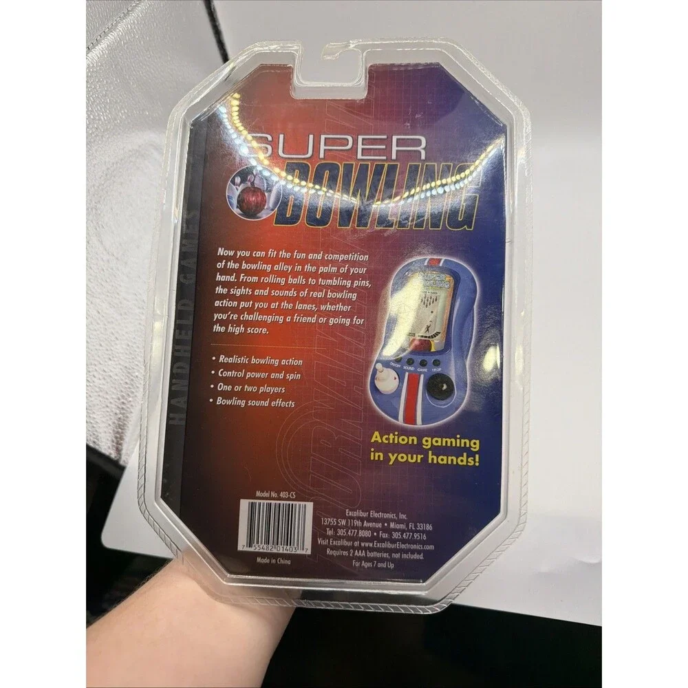 Excalibur Electronics  SUPER BOWLING Handheld  Game NEW